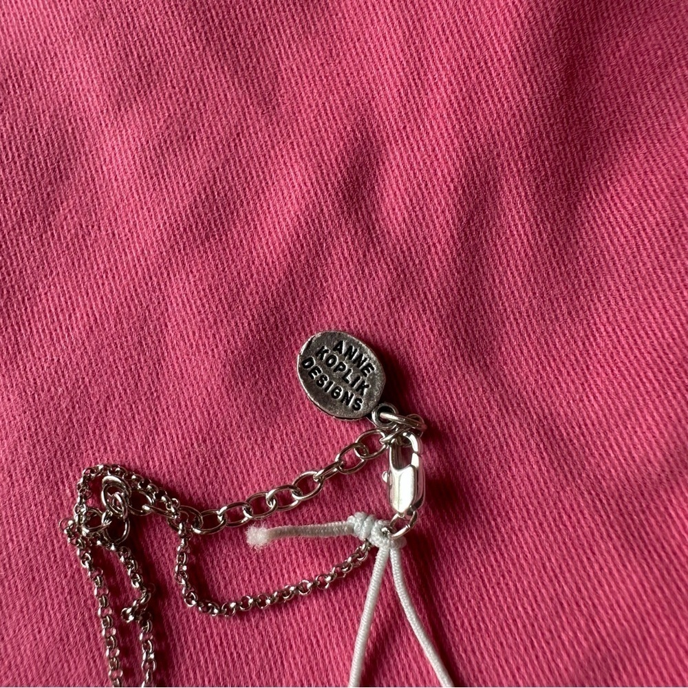 Silver and White Accessory Set with Pearl and Charm - Picture 5 of 6